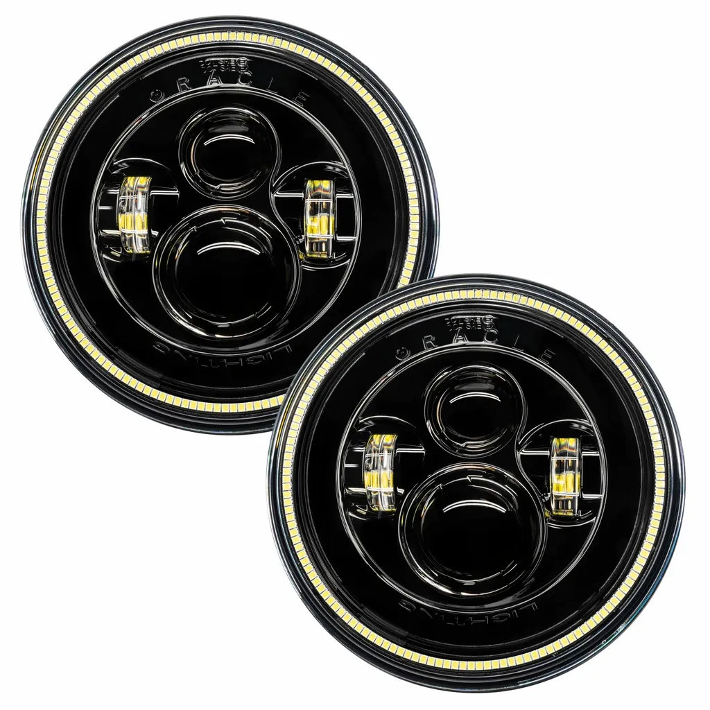 7" High Powered LED Headlights | DOT Certified Sealed Beam Replacement | Jeep Wrangler & Classic Cars product image
