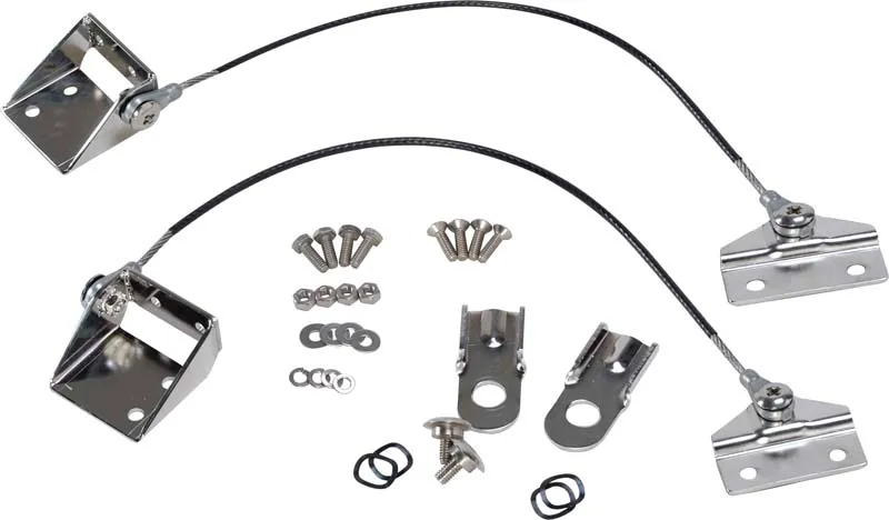 Jeep CJ Tailgate Pivot Latch Assembly Fiberglass Body 76-86 CJ Polished Silver Kentrol product image
