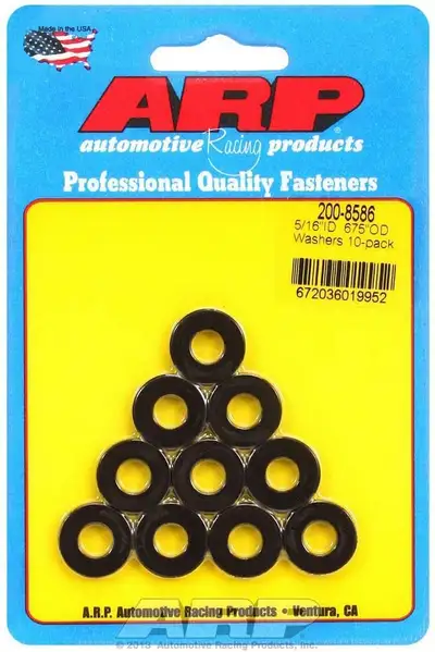 ARP Auto Racing Black Washers - 5/16 ID x .675 OD (10)