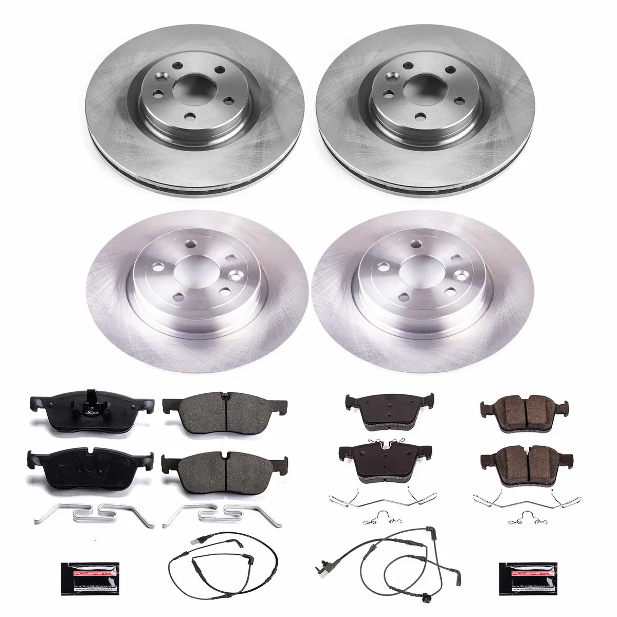 Z17 Direct Replacement Kit: Rotors; Ceramic Pads W/Hardware; Pad Sensors product image