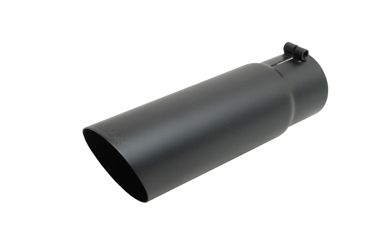 Gibson Performance Exhaust 500553-B Stainless Steel Tip>Rolled Edge Angle Tip product image