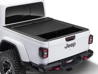 Rugged Ridge Armis Retractable Locking Bed Covr W/Trail Rails; 20 Jeep Gladiator Jt