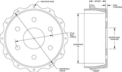 Wilwood Brakes Parking Brake Hat - Truck - 170-15182