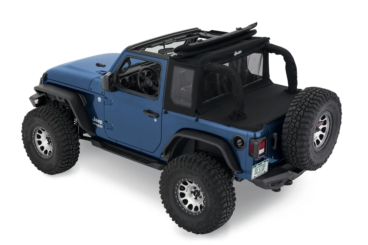 Jeep Wrangler Halftop Soft Tops For Jeep 2018-2023 Wrangler JL 2 Door Black Diamond Bestop product image