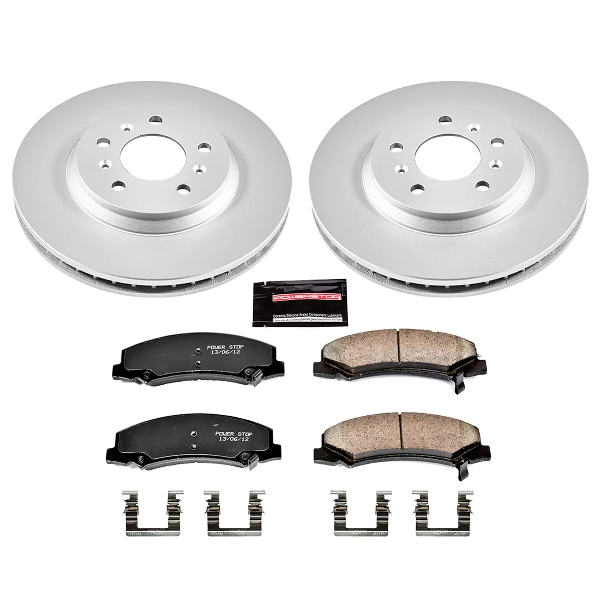 Z17 Geomet Coated Rotor Kit: Genuine Geomet Fully Coated Rotors; Ceramic Pads W/Hardware product image