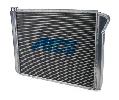 AFCO Racing Radiator, Universal Inlet, Single Pass, 19" Tall x 26" Wide