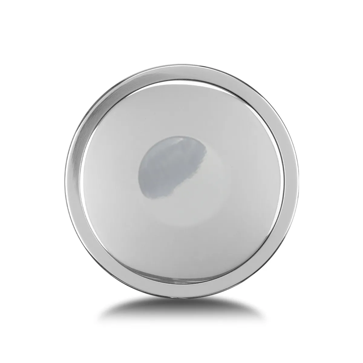 Horn Button; Fits w/MK4/9 Wheel Steering; Aluminum Covered; Single Contact; Smooth; Polished; product image