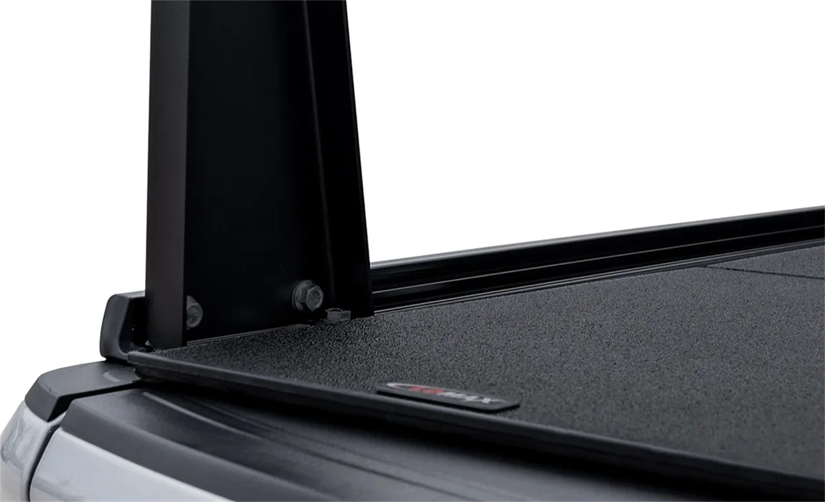 ADARAC™ Aluminum Pro Series Truck Bed Rack System; Matte Black Finish; Bolt On; Single Rail; product image