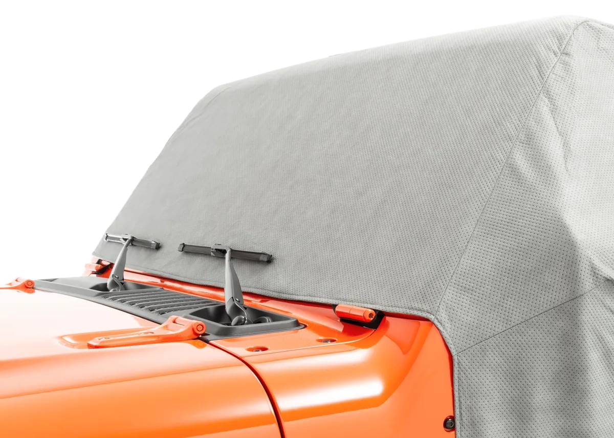 5 Layer Full Door Cab Cover 2018-2024 Jeep JL Wrangler 2Dr Gray (All Top/Top hardware Removed) MasterTop product image