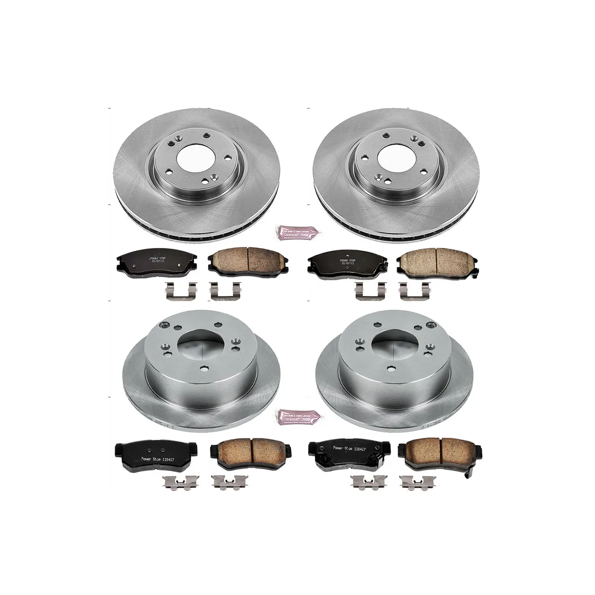 Z17 Direct Replacement Kit: Rotors; Ceramic Pads W/Hardware product image