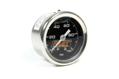 FAST Fast 54027g Lsx 0-100 PSI 1.5 Inch Stainless EFI Fuel Pressure Gauge