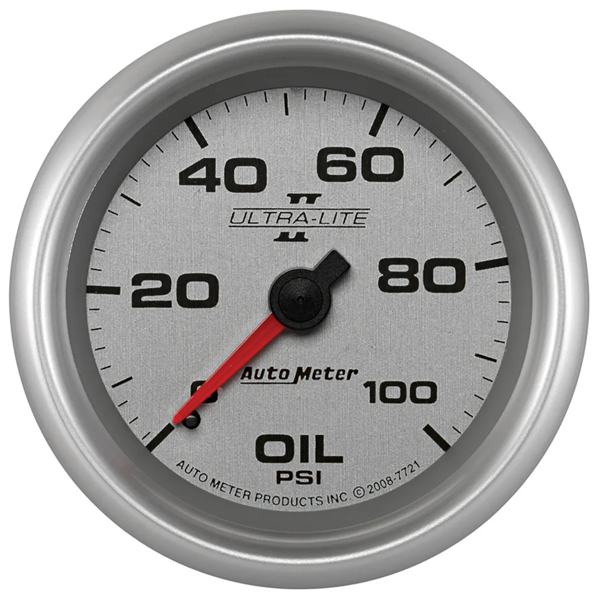 Gauge, Oil Pressure, 2 5/8", 100psi, Mechanical, Ultra-Lite II product image