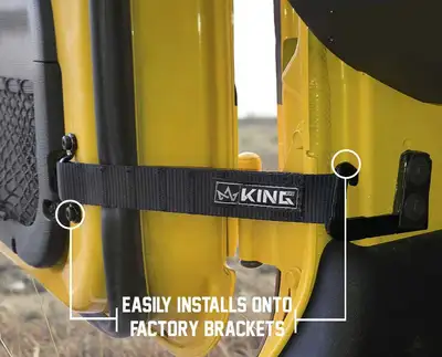 Overland Vehicle Systems Jeep Interior Door Strap Heavy Duty Adjustable All Jeep Years Black King 4WD