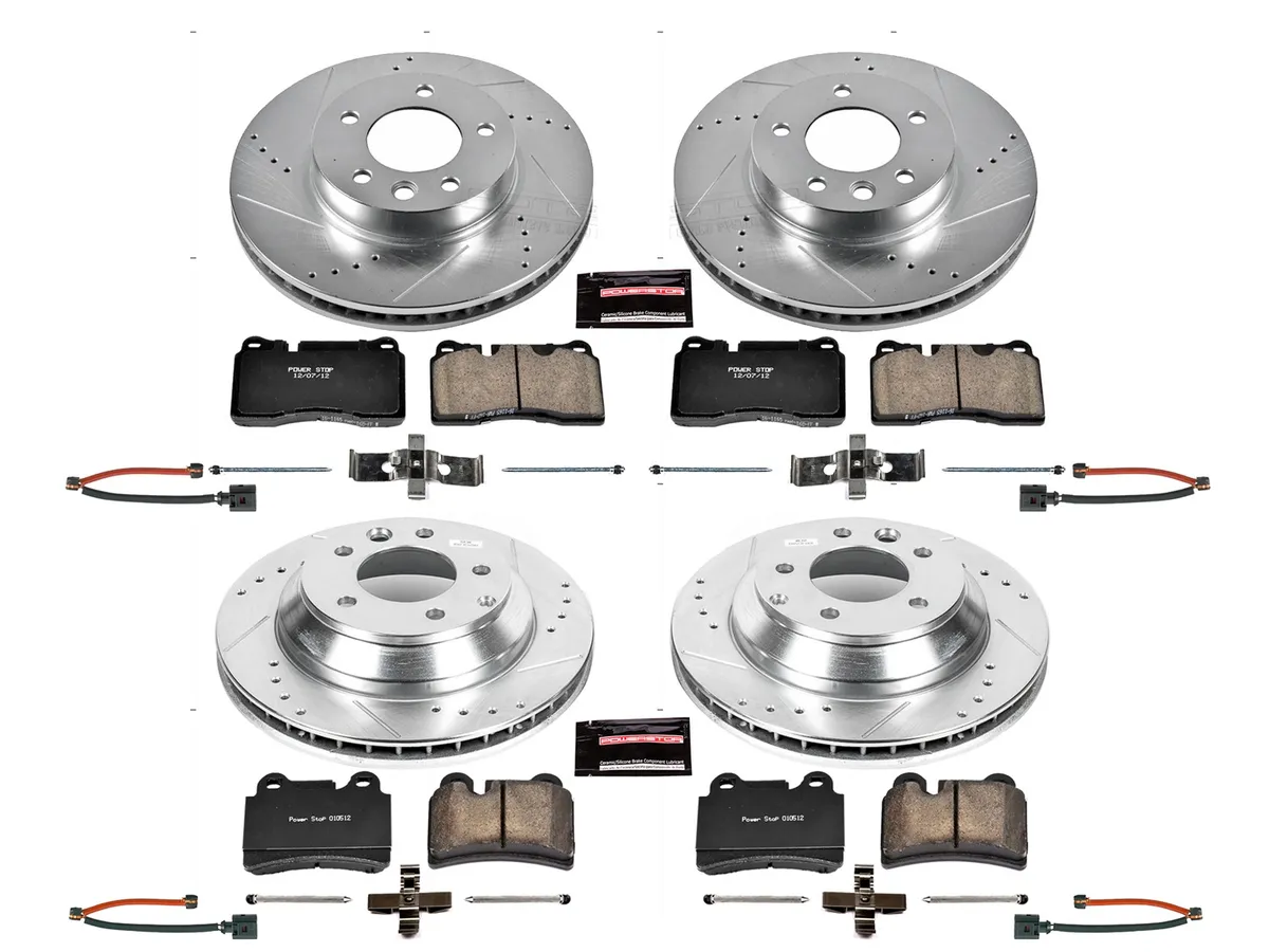 Z23 Evolution Sport Upgrade Kit: Drilled/Slotted Rotors; Carbon-Fiber Ceramic Pads W/Hardware; Pad Sensors product image