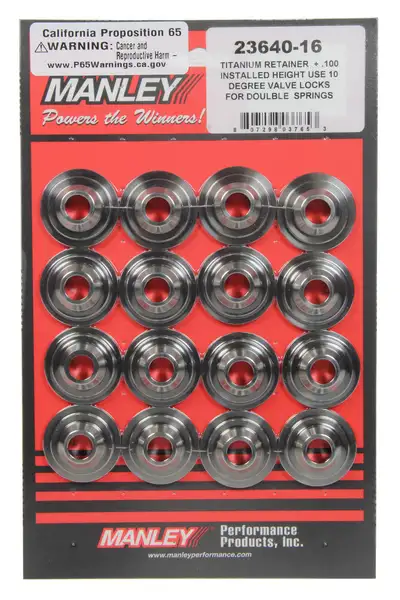 Manley Manley 23640-16 Manley Spring Retainer, Ret-Ti 10 Deg 1.625 Dbl