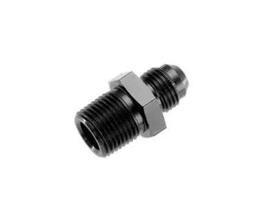 Redhorse Performance 12 Straight Male Adapter to 08 (1/2) Npt Male Black