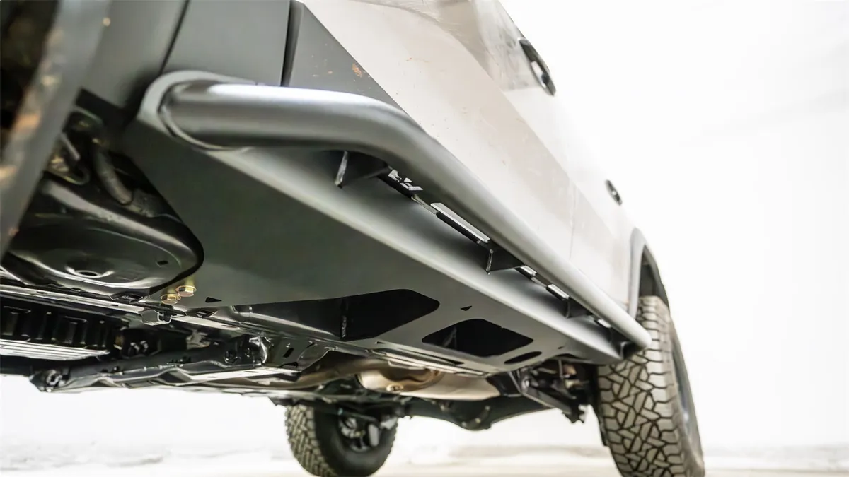 Rock Slider; Premium; Plate Steel; Carbon Black Powdercoat; product image