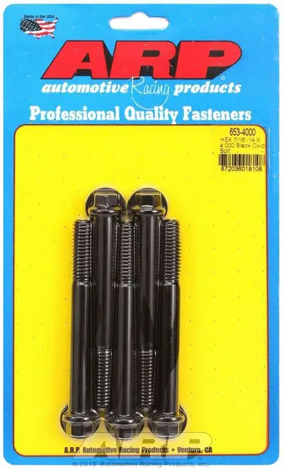 ARP Auto Racing 7/1614 x 4.000 Hex Black Oxide Bolts