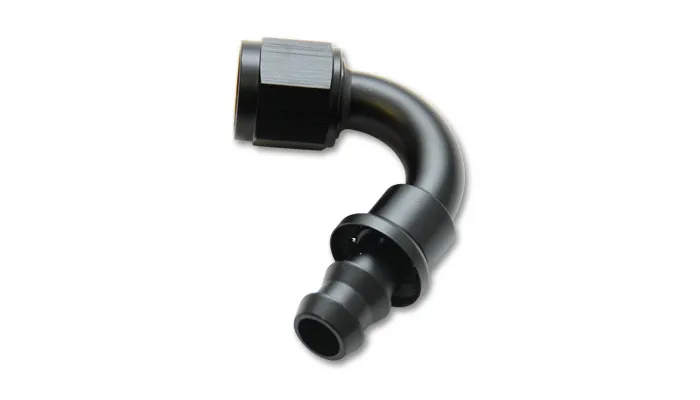 Vibrant Performance Vibrant Performance - 22206 - Push-On 120 Degree Hose End Elbow Fitting; Size: -6AN