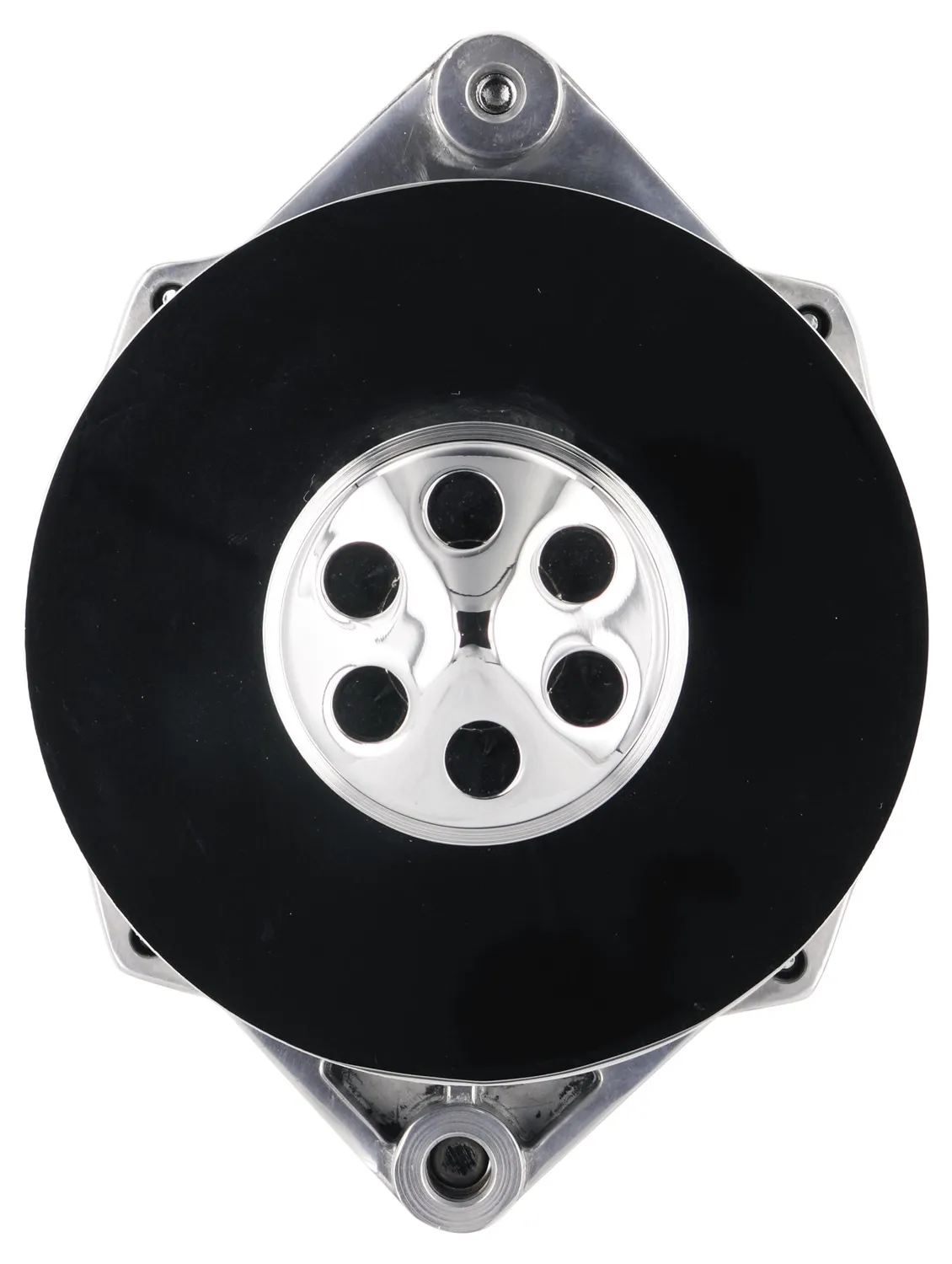 Alternator; 12si; 150 Amp; 100 Idle; 1 Groove V Type; Baffle And Cone; Polished; product image