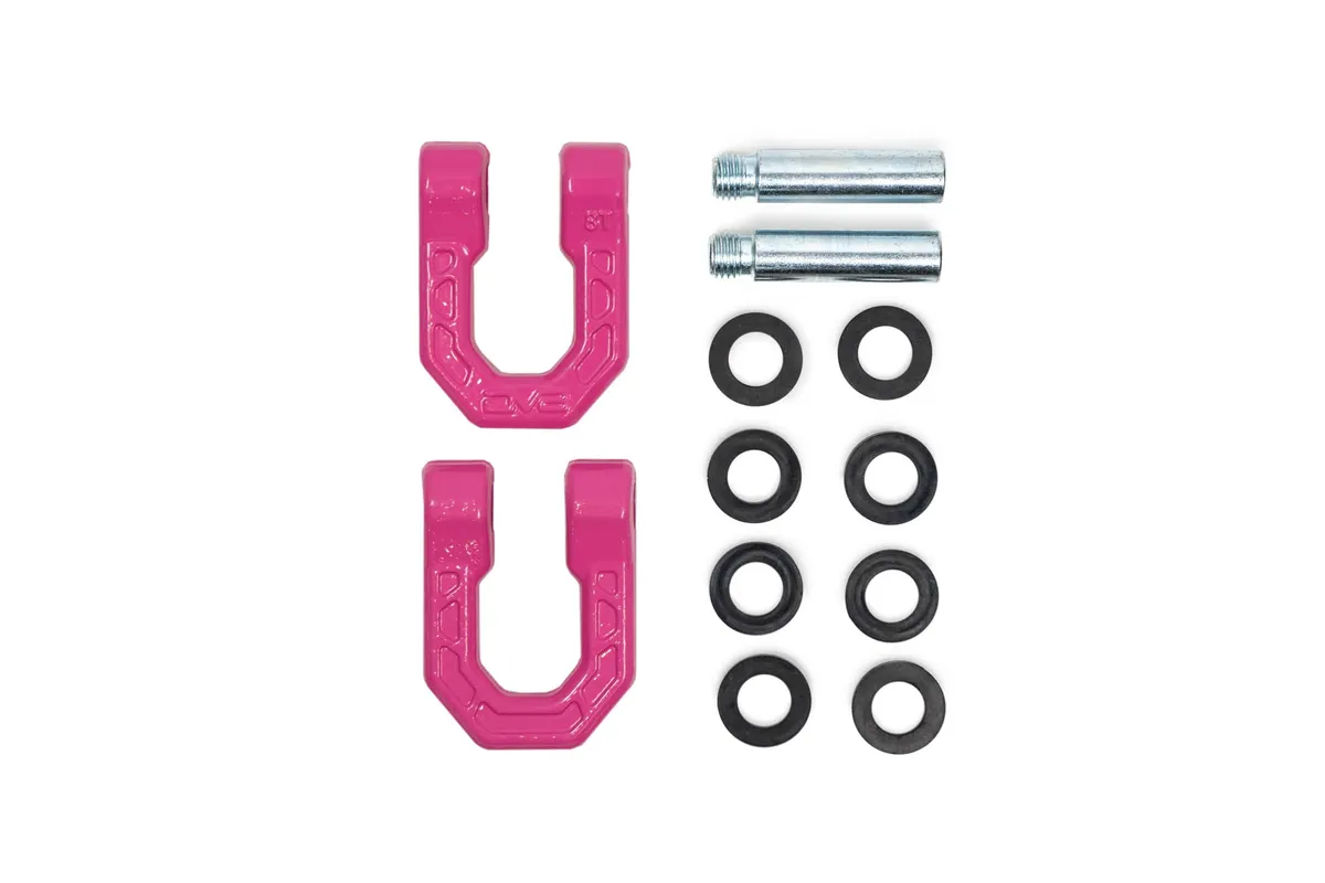 Elite Series D-Ring Shackles | Pair | Pink product image