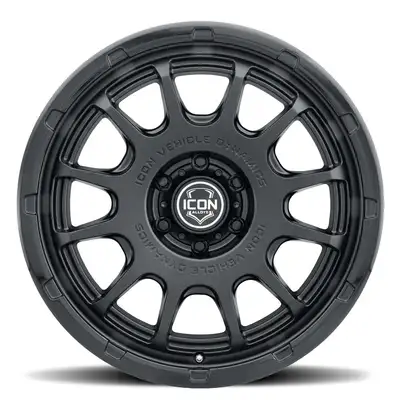 ICON Vehicle Dynamics ICON ALLOYS | Rancho | Double Black | Silver Machined/Gloss Black Lip | Satin Bronze / Gloss Black Lip