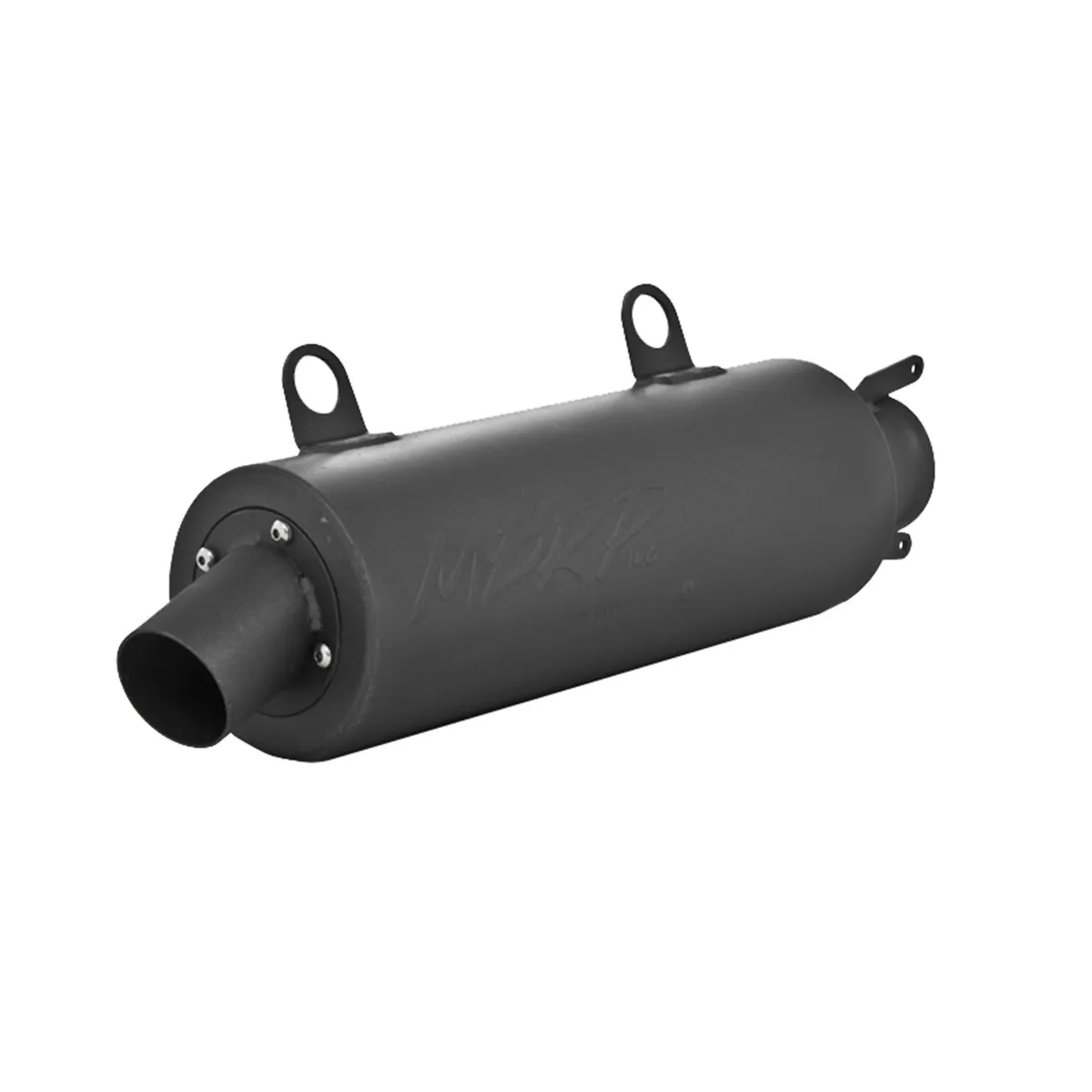 ATV Exhaust System With Sport Muffler; Slip-On Combination; 1.75 in. Inlet; 4.25 in. Diameter Body; Chambered Muffler; product image