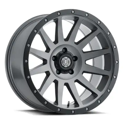 ICON Vehicle Dynamics ICON Alloys Compression, Titanium, 20 x 10 / 6 x 135, -19mm Offset, 4.75" BS