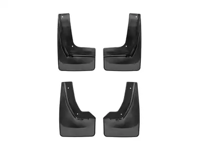 Weathertech MudFlap No-Drill DigitalFit® MudFlap Kit; Black;