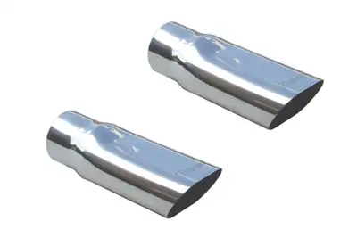 Pypes Performance exhaust Exhaust Tail Pipe Tip Set 69-72 Chevelle 2.5 in Slip Fit Clamp On Hardware Not Incl Polished 304 Stainless Steel Pypes Exhaust