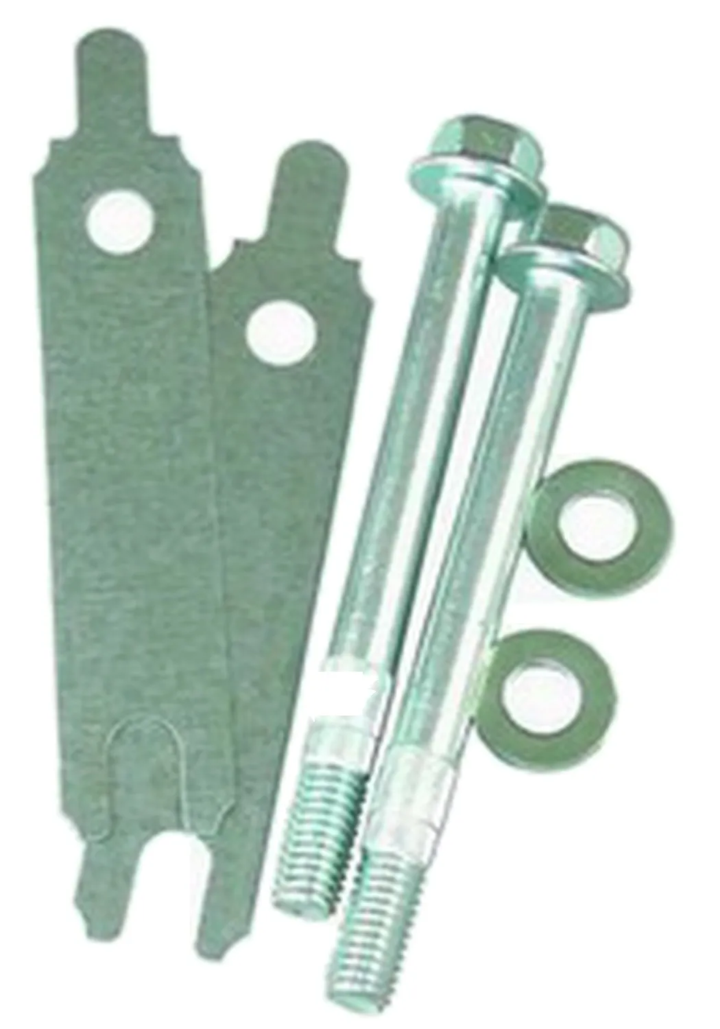 Starter Bolt/Shim; 0.015 in. Shims; 2 Mounting Bolts; Chrome; product image