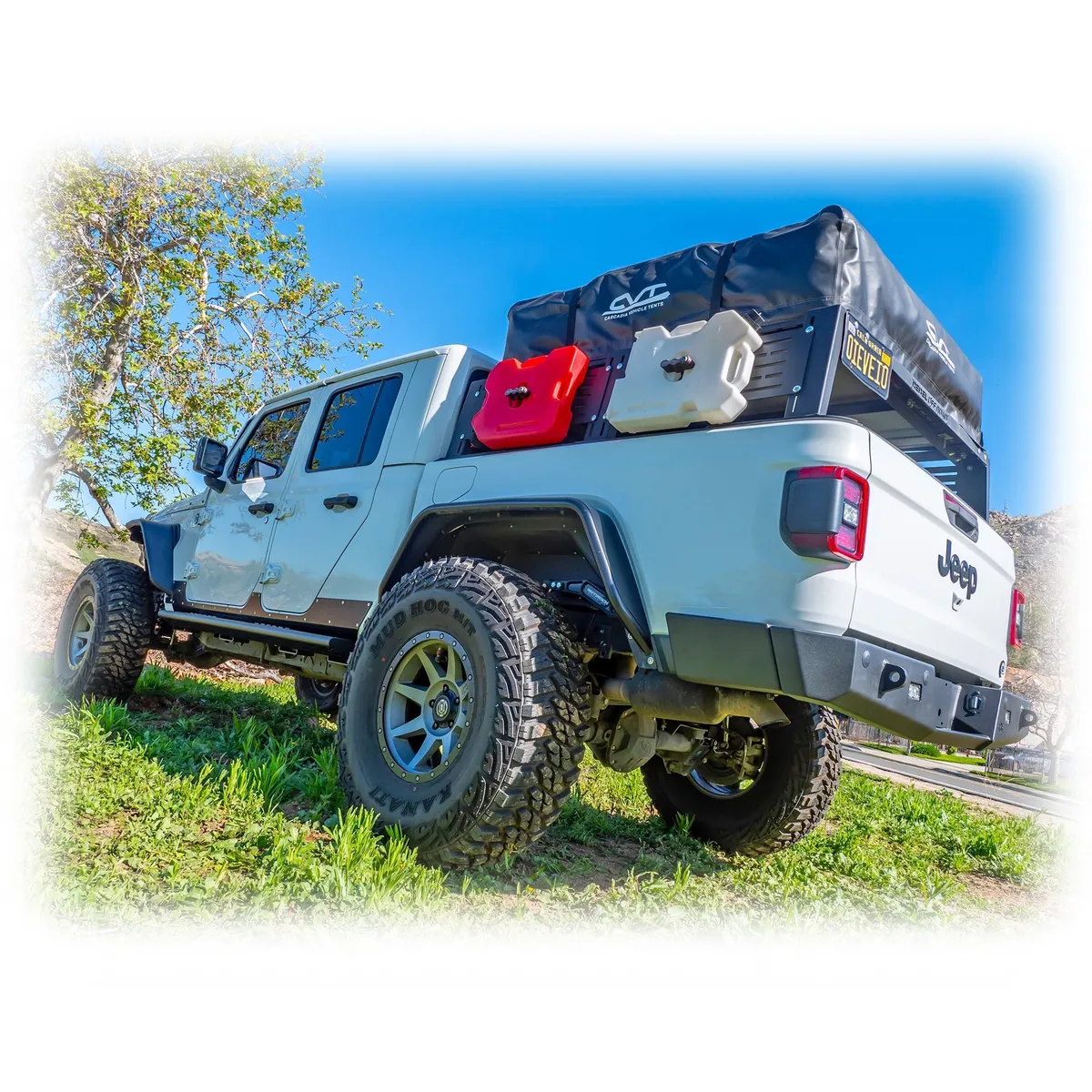 Turn Offroad Rear Bumper w/ Frame Mounted Rock Slider Wings - JT product image
