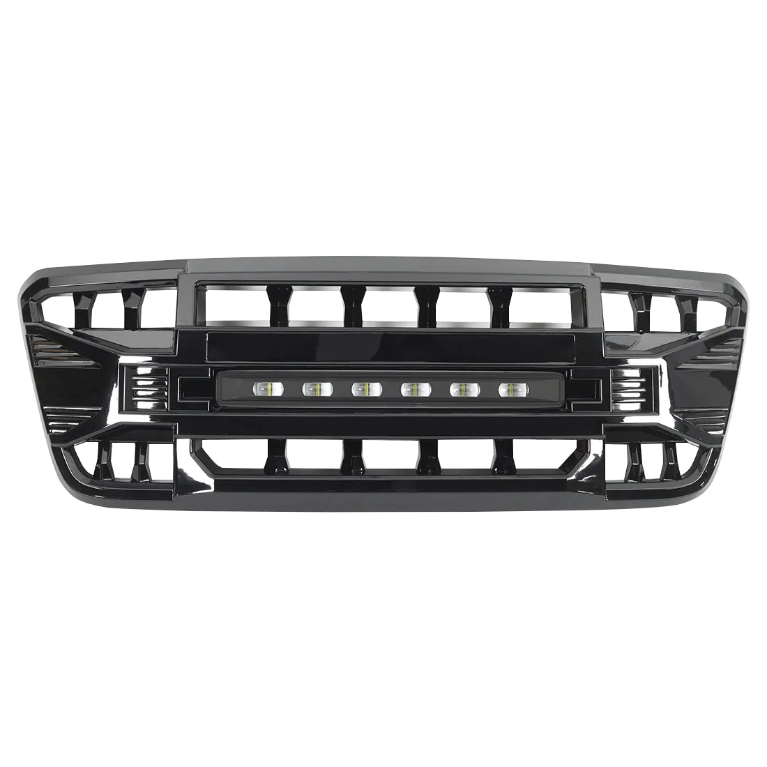 American Modified Amfmaa00113 Armor Grille With LED Off-Road Lights - Matte Black product image