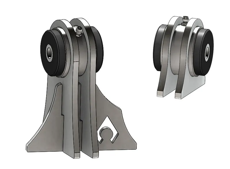 9706 TJ Weld On Uca Brackets For Low Pro Front Truss Daystar Bushings 7/16 In Hole product image