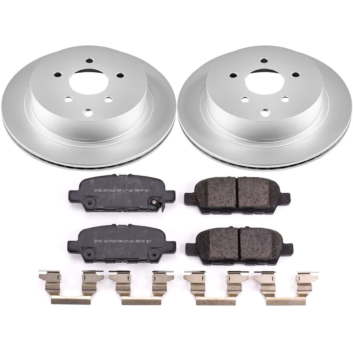 Z17 Geomet Coated Rotor Kit: Genuine Geomet Fully Coated Rotors; Ceramic Pads W/Hardware product image