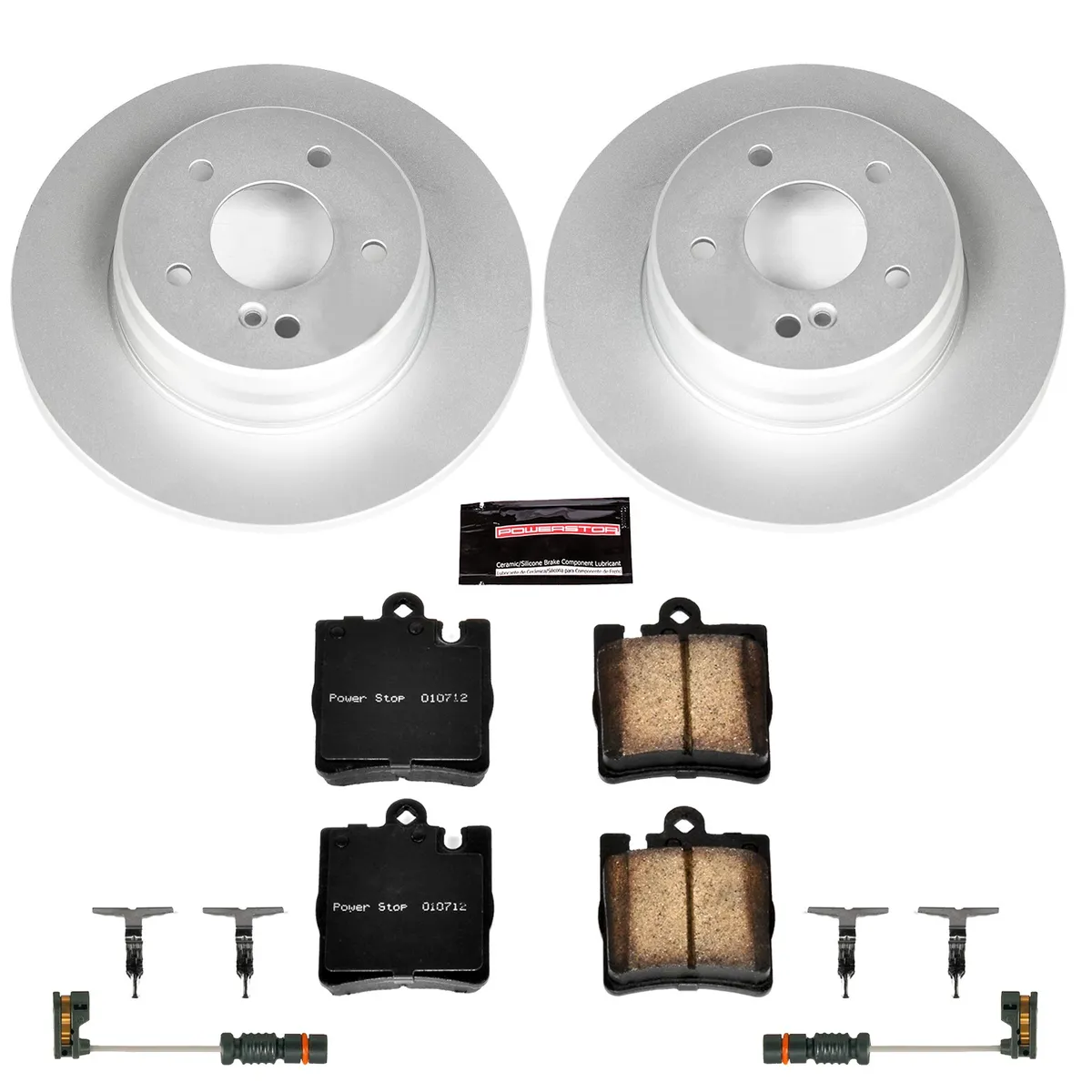 Z23 Sport Geomet Coated Rotor Kit For European Vehicles: Genuine Geomet Fully Coated Rotors; Carbon-Fiber Ceramic Pads W/Hardware; Pad Sensors product image