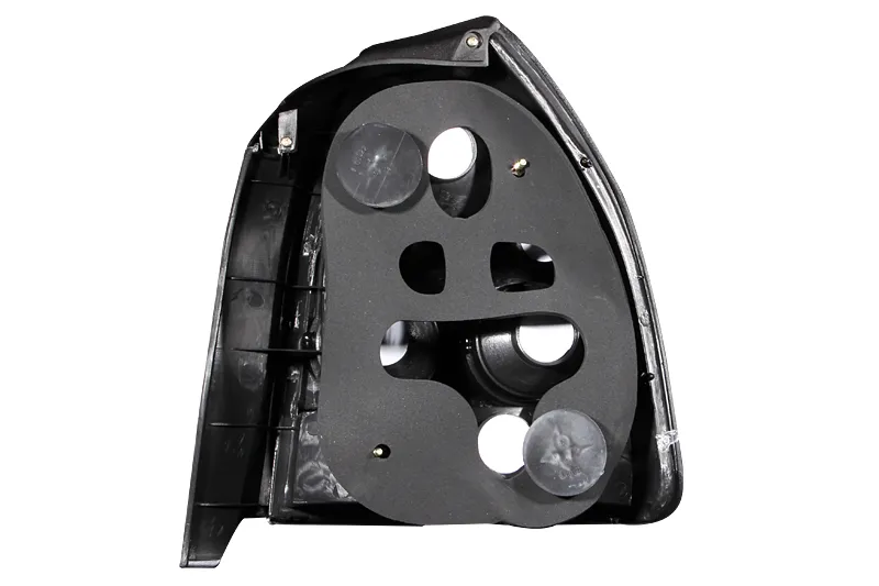 ANZO USA Tail Light Assembly; Clear Lens; Black Housing; Pair;