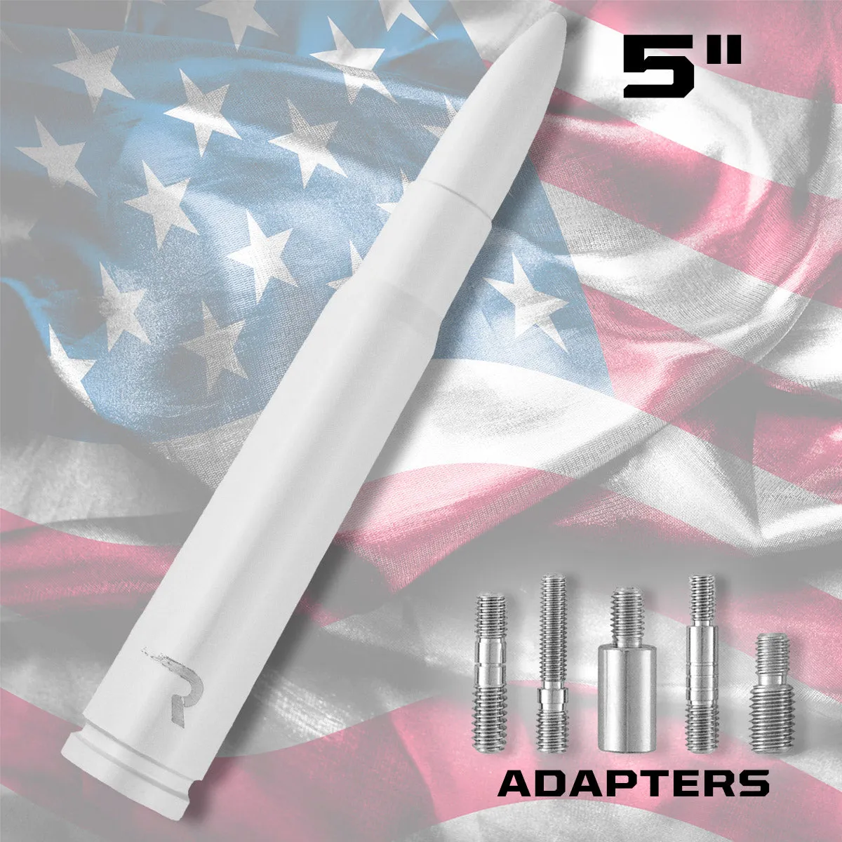 .50 Cal Bullet Antenna (Fits OEM Factory Threaded Antenna) Multiple Colors product image