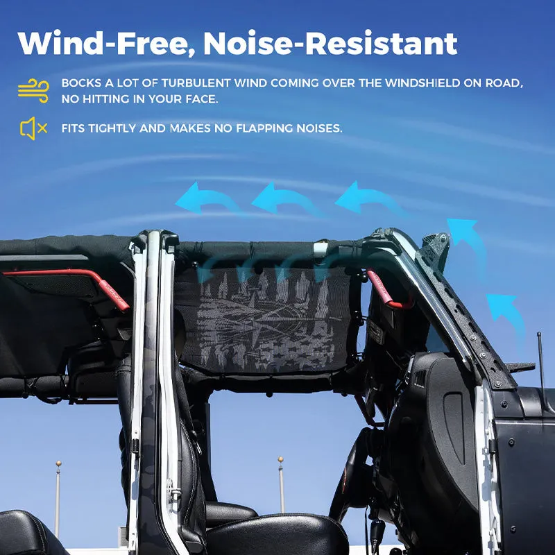 Sunshade Top with Flag Design for Jeep Wrangler JK product image