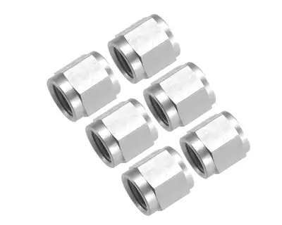 Redhorse Performance 03 An/Jic Aluminum Tube Nut 3/8 x 24 6pcs Clear