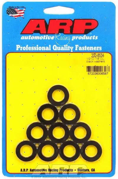 ARP Auto Racing Black Washers - 1/2 ID x 7/8 OD (10)