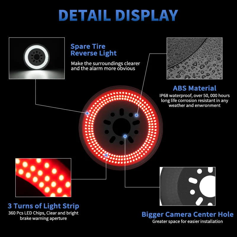 Full-Surface LED Jeep Spare Tire Light with Brake & Reverse Function for Wrangler JK product image