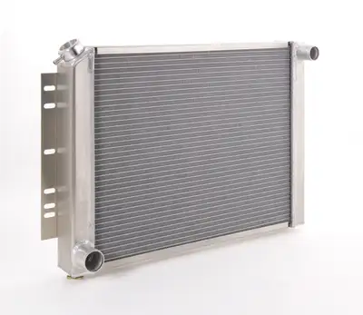 Be Cool Radiator Factory-Fit Natural Finish for 74-88 Jeep J-Series w/Std Trans Small Block Driver Water Pump Outlet Be Cool Radiator