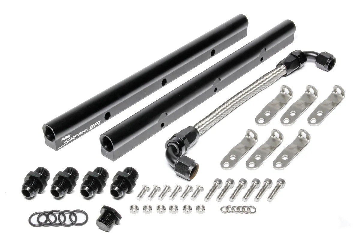 Holley Fuel Rail Kit with Holley Sniper EFI logo for GM LS1/LS2/LS6 Sniper fabricated intake manifolds