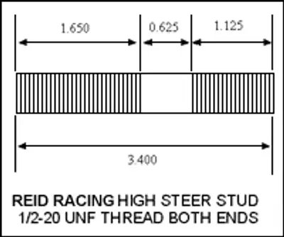Artec Industries Dana 60 ARP High Steer Stud Single Artec Industries
