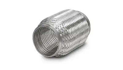 Vibrant Performance TurboFlex Coupling w/Interlock Liner; 1.5 in. Inlet/Outlet ID; 4 in. Length; Stainless Steel;