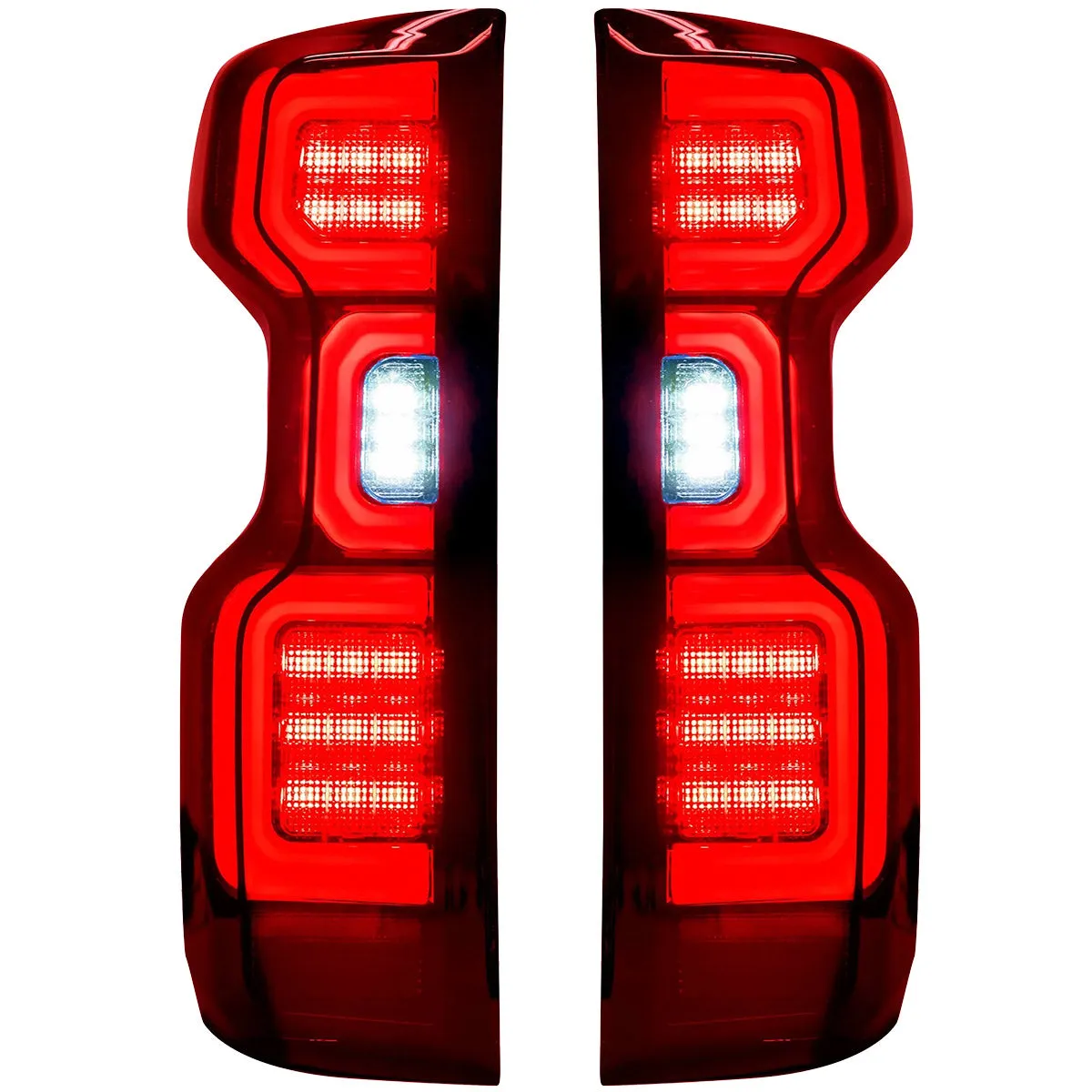 Chevy Silverado 2500/3500 20-23 Ultra Bright OLED Tail Lights (Replaces Factory/OEM Halogen Tail Lights Only) - Multiple Lens product image