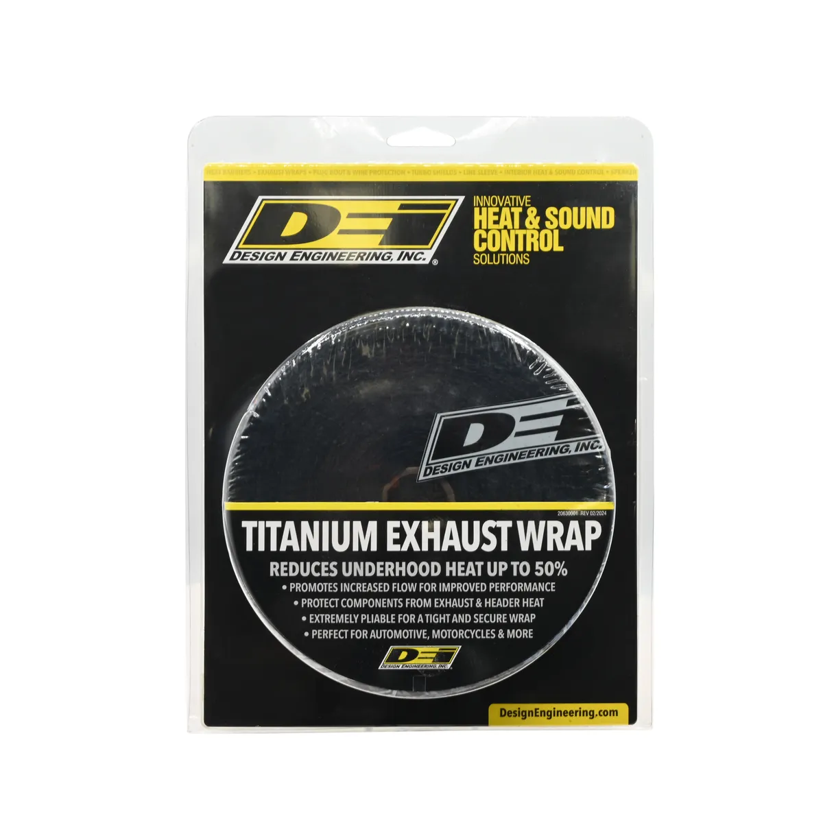 DEI 10003 Black Titanium Exhaust Wrap 2 x 50' 010003 product image
