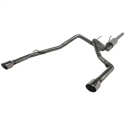 MBRP Exhaust Armor Plus Cat Back Exhaust System; 2.5 in.; Incl. Front Pipe/Ext. Pipe/Muffler/Over Axle Pipe/Tailpipe/Hrdw./4.5 in. OD Tip; Dual Split Rear Exit Thru Bumper; 409 StainlessSteel;