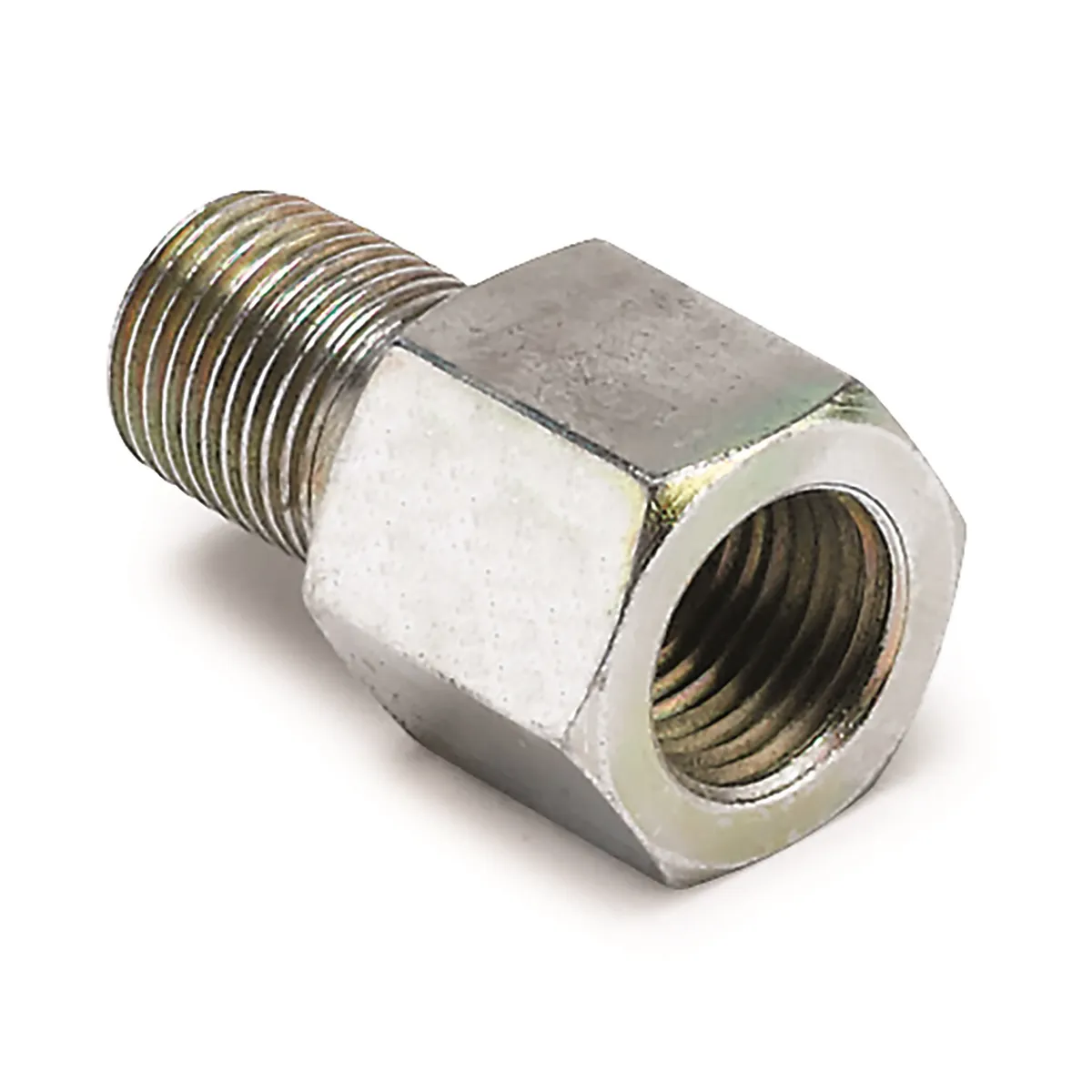 Autometer 2269 Fitting, Adapter, Metric, 1/8 Bspt Male to 1/8 Nptf Female, Brass product image